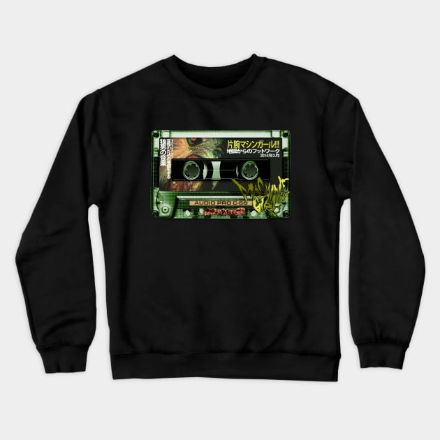 Machine Girl Cassette Crewneck Sweatshirt by Big Tees